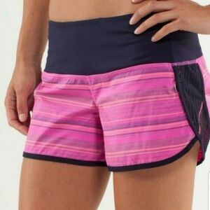 Pink lululemon shorts